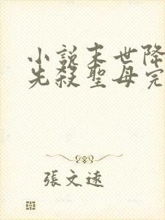 小说末世降临,先杀圣母完整版