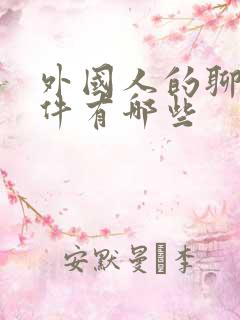 外国人的聊天软件有哪些