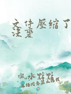 文件压缩了大小没变