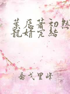叶辰萧初然上门龙婿完结