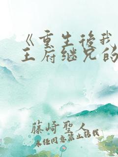 《重生后我成了王府继兄的心尖宠》