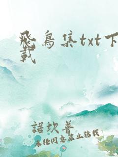 飞鸟集txt下载