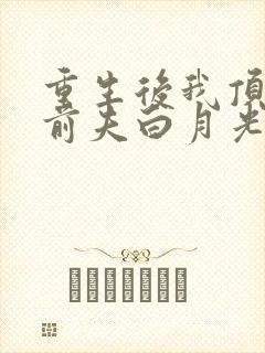 重生后我顶替了前夫白月光的结局