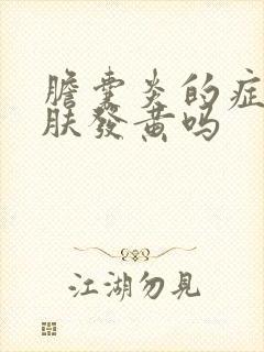 胆囊炎的症状皮肤发黄吗