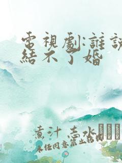 电视剧:谁说我结不了婚