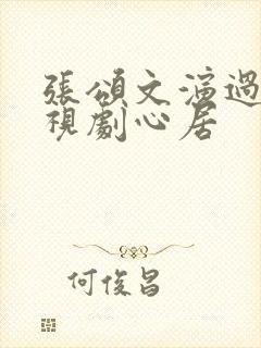 张颂文演过的电视剧心居