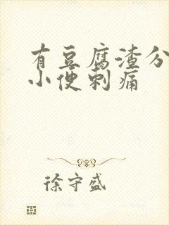 有豆腐渣分泌物小便刺痛