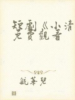 短剧《小清欢》免费观看