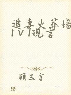 追妻火葬场po1∨1现言