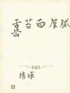 舌苔白厚腻黄锯齿