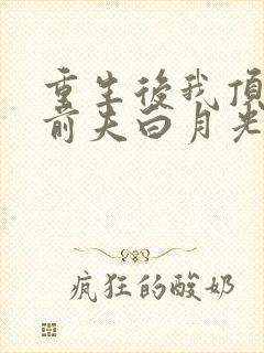 重生后我顶替了前夫白月光正