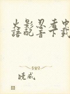 火影忍者中文国语配音下载