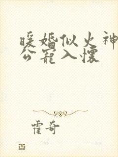 暖婚似火神秘老公宠入怀