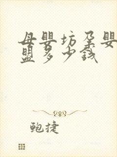 母婴坊孕婴店加盟多少钱