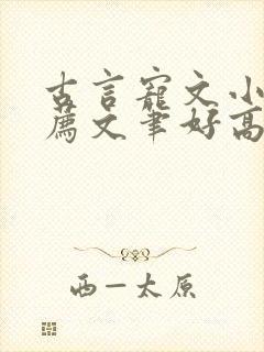 古言宠文小说推荐文笔好高质量