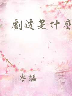 剧透是什么意思