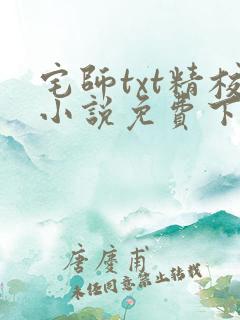 宅师txt精校小说免费下载