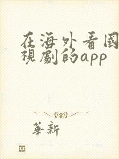 在海外看国内电视剧的app