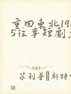 重回东北1985往事短剧免费观看