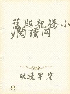 旧版龙腾小说yy阅读网