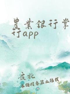 农业银行掌上银行app