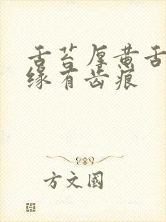 舌苔厚黄舌头边缘有齿痕