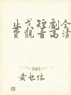 止戈短剧全集免费观看高清