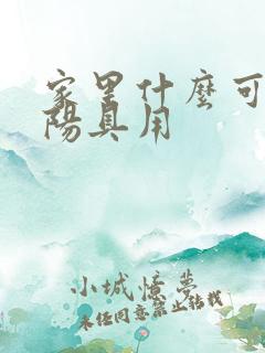 家里什么可以当阳具用