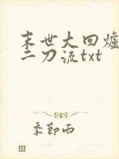末世大回炉二十二刀流txt
