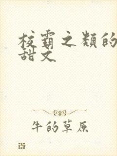 校霸之类的校园甜文