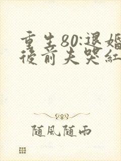 重生80:退婚后前夫哭红眼