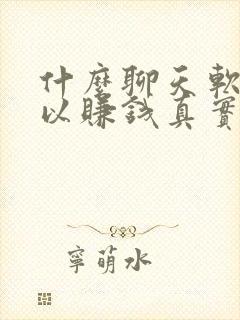 什么聊天软件可以赚钱真实可靠