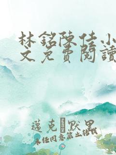 林铭陈佳小说全文免费阅读最新章节