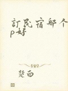 订民宿哪个app好