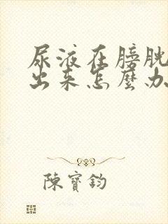 尿液在膀胱排不出来怎么办