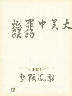 燃罪中吴大被谁杀的