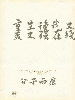 重生后我又飒又爽又强在线观看