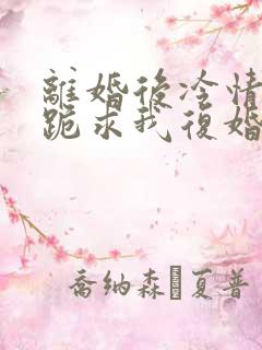 离婚后冷情前夫跪求我复婚商赫全文小说