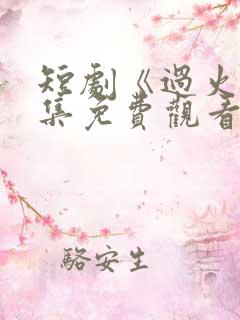 短剧《过火》全集免费观看