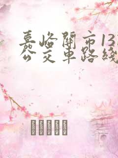 嘉峪关市13路公交车路线