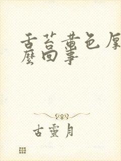 舌苔黄色厚腻怎么回事