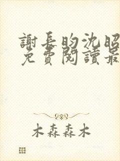 谢长昀沈昭小说免费阅读最新章节