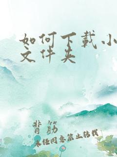 如何下载小说到文件夹