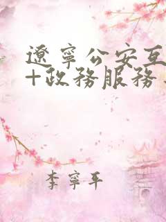 辽宁公安互联网+政务服务平台