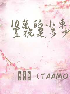 10万的小车购置税是多少