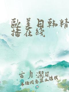 欧美日韩精品云播在线