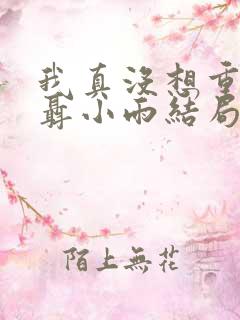 我真没想重生啊聂小雨结局