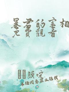 暴君的宰相漫画免费观看