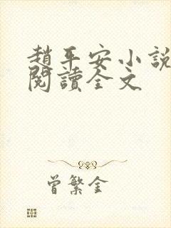 赵平安小说免费阅读全文