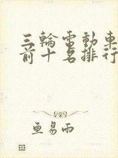 三轮电动车品牌前十名排行榜